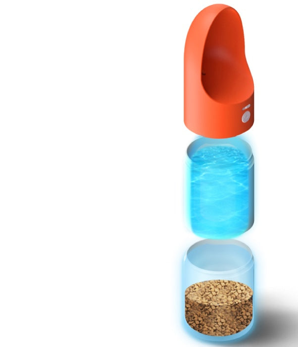 Portabel mat och vattenflaska
orange