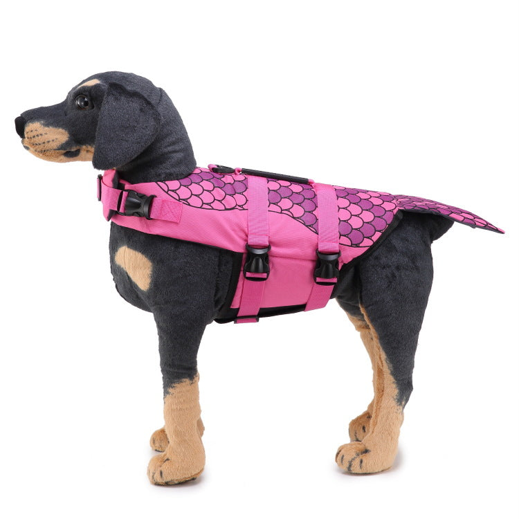 flytväst för hund med logga rosa