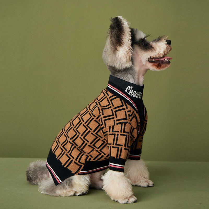 Hund Cardigan, modern design brun 