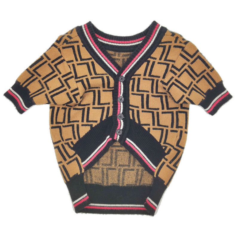 Hund Cardigan, modern design brun 