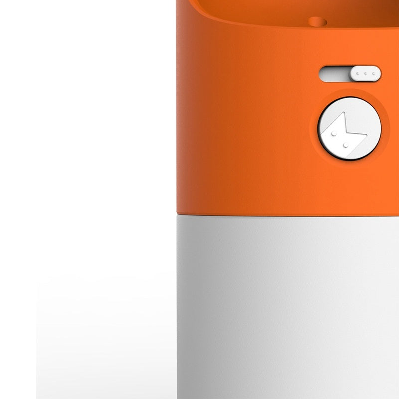 orange Portabel mat och vattenflaska
