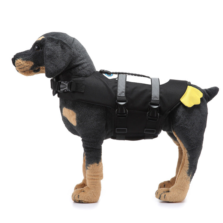 flytväst för hund med logga pingvin