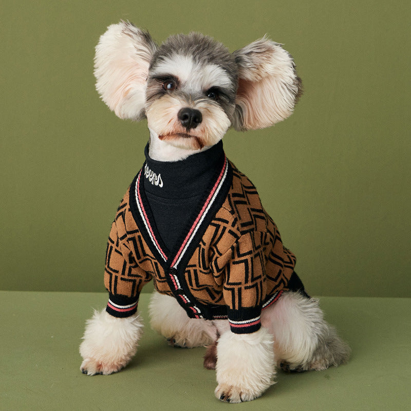 Hund Cardigan, modern design brun 