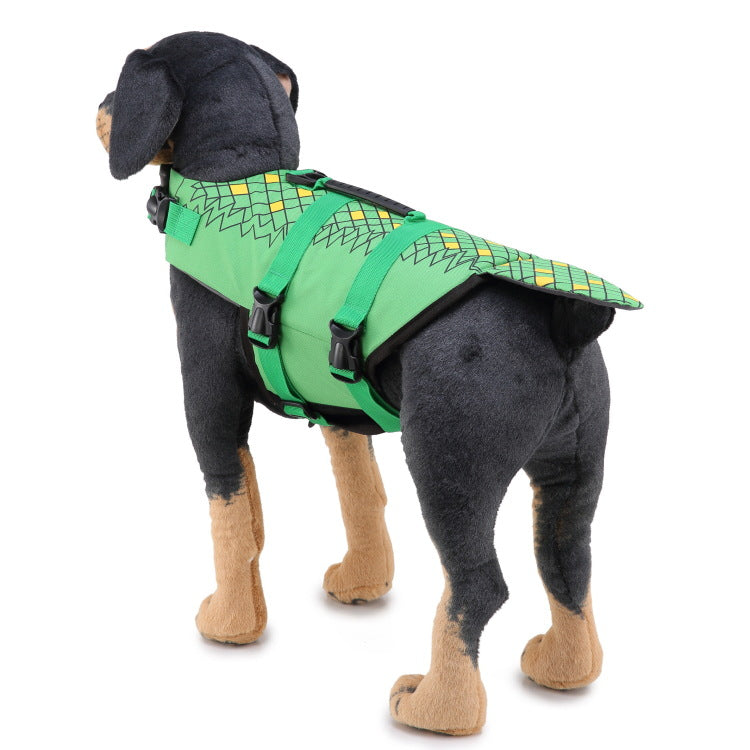 flytväst för hund med logga  krokodil