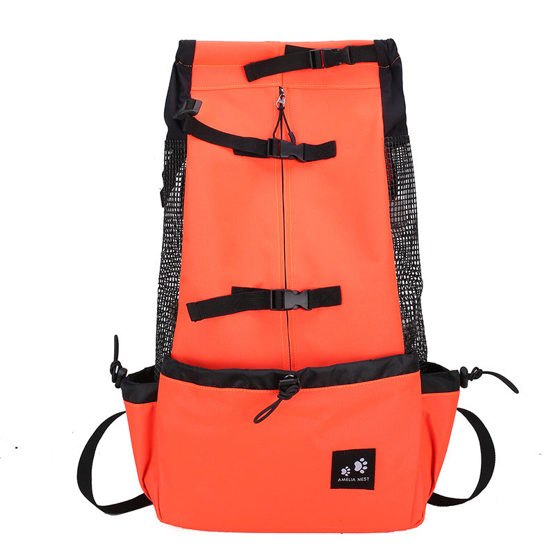 Orange Hundryggsäck