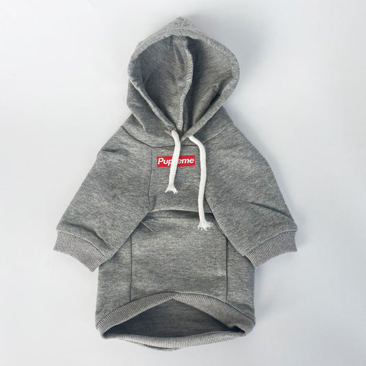 PUPREME Hoodie för hundar
grå
