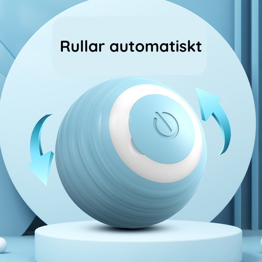 Ljusblå Automatisk Rullande Leksaks Boll för husdjur