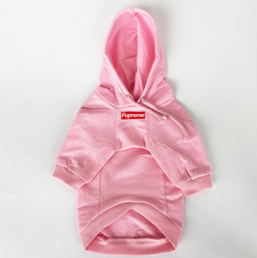 rosa PUPREME Hoodie för hundar
